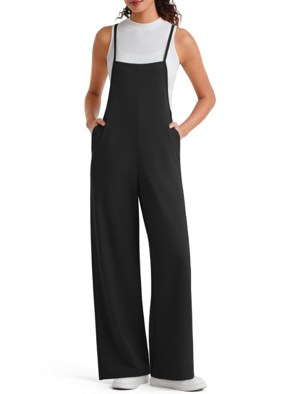 EverGoing Sleeveless Jumpsuit for Women Wide Leg Pants - Casual Overalls